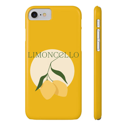 Italian Limoncello Yellow Slim Phone Cases with Lemons, Case-Mate IPHONE16 and all sizes