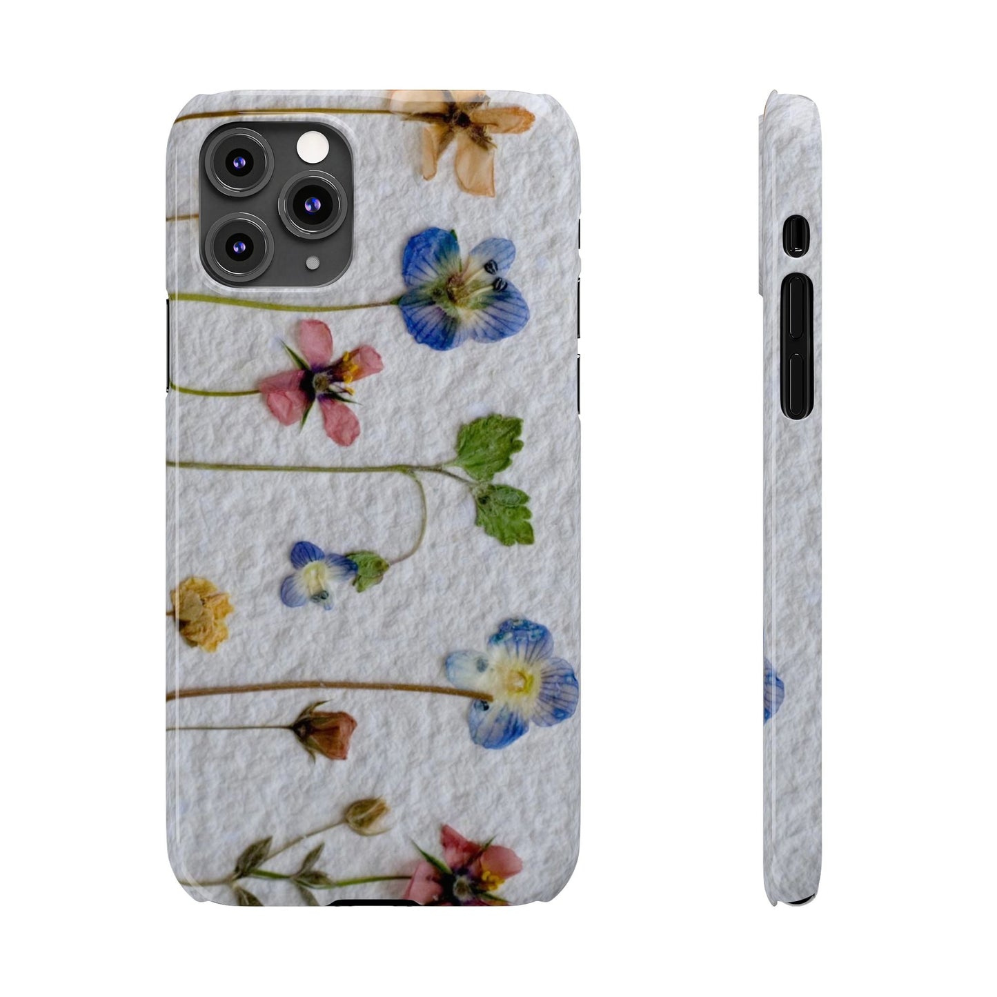 Dried Wild Pink and Purple Flower Image on Paper, Floral Slim Phone Cases, Case-Mate IPHONE16 and all sizes